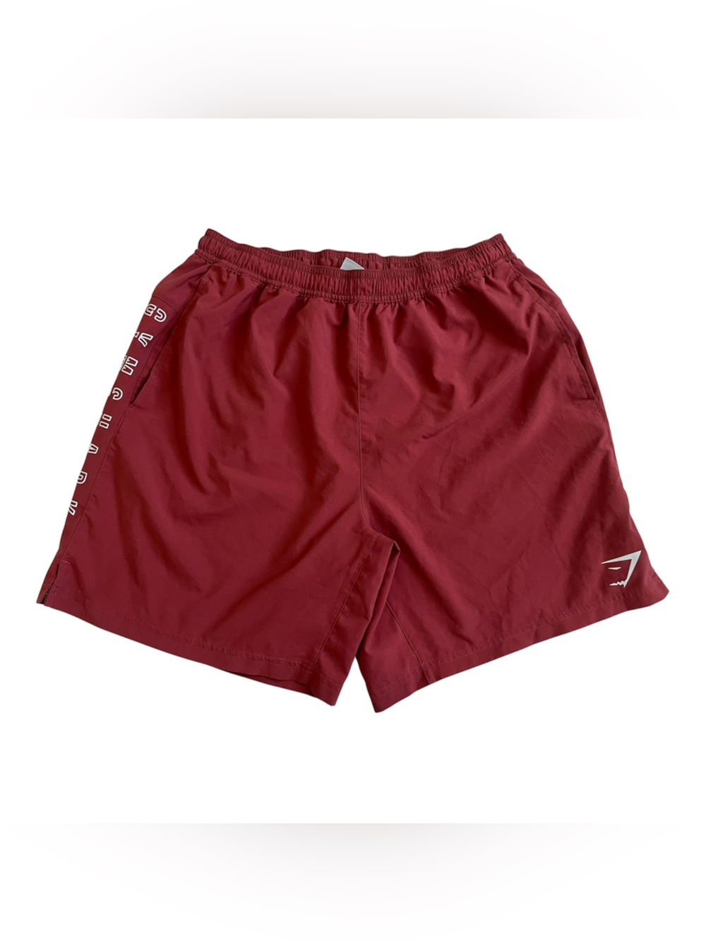 Gymshark Men's Burgundy Athletic Shorts
